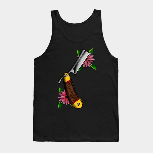 Straight razor Tank Top by JeremyBrownArt 